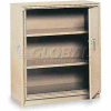 Equipto Counter High Cabinet, 36"W x 18"D x 42"H, Textured Putty