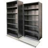 Lateral File Storage Unit - 36"W x 18"D - (3) Stationary (2) Mobile - Smooth Office Gray
