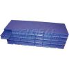 Equipto Cabinet w/12 Extra Wide & Deep Drawers, 34-1/8"W x 18"D x 13-5/8"H, Textured Regal Blue