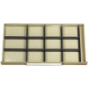 Equipto Modular Drawer Divider Set For Drawer 48" W X 24" D X 6" H - 12 Compartments, Office Gray