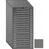 Equipto 30"W Modular Cabinet 18 Drawers w/Dividers, 59"H, Keyed Alike Lock-Smooth Office Gray
