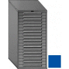 Equipto 30"W Modular Cabinet 18 Drawers No Divider, 59"H, Keyed Alike Lock-Textured Regal Blue