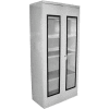 Equipto Quick View Cabinet 30 x 12 x 26, Assembled - Textured Dove Gray
