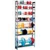 Equipto Wire Spool Rack Unit 8"D x 36"W x 84" H- w/ 7 Shelves, Gray