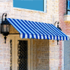 Awntech ER24-3BBW, Window/Entry Awning 3-3/8'W x 2'H x 4'D Bright Blue/White
