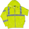 Aware Wear® ANSI Class 3 Hooded, Zipper Sweatshirt, 61530 - Lime, Size 4XL