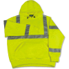 Aware Wear® ANSI Class 3 Hooded, Pull-Over Sweatshirt, 61540 - Lime, Size M