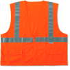 Ergodyne® GloWear® 8225Z Class 2 Standard Vest, Orange, 4XL/5XL
