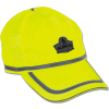 Ergodyne® GloWear® 8930 Class HW Hi-Vis Baseball Cap, Lime, One Size