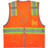 Ergodyne&#174; GloWear&#174; Two-Tone Mesh Vest, Reflective Binding, L/XL, Type R, Class 2, Orange