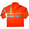 Ergodyne® GloWear® 8365 Class 3 Rain Jacket, Orange, XL