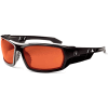 Ergodyne® Skullerz® Odin Safety Glasses, Copper Lens, Black Frame