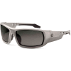 Ergodyne® Skullerz® Odin PZ Safety Glasses, Polarized Smoke Lens, Matte Gray Frame