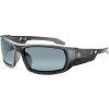 Ergodyne® Skullerz® Odin Safety Glasses, Silver Mirror Lens, Matte Black Frame