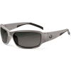 Ergodyne® Skullerz® Thor Safety Glasses W/Fog-Off, Smoke AF Lens, Matte Gray Frame