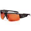 Ergodyne® Skullerz® Dagr Safety Glasses, Copper Lens, Black Frame