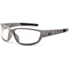 Ergodyne® Skullerz® Kvasir Safety Glasses, Clear Lens, Matte Gray Frame