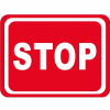 Durastripe 12"X9" Rectangle - Stop