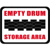 Durastripe 12"X9" Rectangle - Empty Drum Storage Area