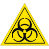 Durastripe 20" Triangular Sign - Caution Biohazard