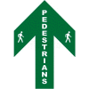 Durastripe 24X16 Arrow Sign - Pedestrians