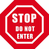 Durastripe 30" Octagone Sign - Stop Do Not Enter