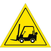 Durastripe 30" Triangular Sign - Forklift Caution No Text