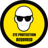 Durastripe 32" Round Sign - Eye Protection Required