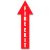 Durastripe 34X12 Arrow Sign - Fire Exit