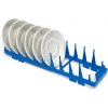 Lamber CC00049 - Dishwashing 10 Section Rack For Saucers, Plastic