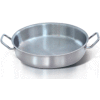 Homichef HOM463007 - Shallow Sauté Pan W/Handles, Stainless Steel With Aluminum Core, 11-3/4" Dia.