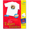 Avery® Light Fabric Transfers for Inkjet Printers - AVE3275 - 8-1/2 x 11 - White - 12/Pack