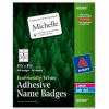 Avery® EcoFriendly Adhesive Name Badges, 2-1/3" x 3-3/8", White, 400 Labels/Box