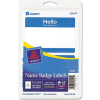 Avery® "Hello, my name is" Name Badge Labels, 2-11/32" x 3-3/8", Blue, 100 Labels/Pack
