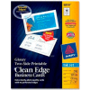 Avery® Two-Side Printable Inkjet Business Card, 2" x 3-1/2", Glossy, White, 200 Cards/Pack