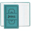 Boorum & Pease® Account Book, Journal Ruled, 12-1/8" x 7-1/2", Blue Cover, 300 Sheets/Pad