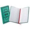 Boorum & Pease® Account Book, Record Ruled, 12-1/8" x 7-1/2", Blue Cover, 300 Sheets/Pad