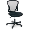 Essentials by OFM ESS-3010 Swivel Mesh Back Armless Task Chair, Mid Back, Black
