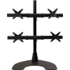 Ergotech® Quad 2 over 2 Desk Stand, Black