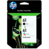 HP® 61 Ink Cartridge Combo Pack CR259FN, Black/Tri-color