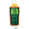 Extech EA10 Dual Input Thermometers, Green/Orange