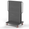 Valley Craft Modular A-Frame Bin Cart F89550 w/2 Round-Peg Pegboard Panels 36"W x 30"D x 62"H, Gray