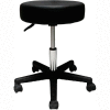 Pneumatic Mobile Stool Without Back, 18" - 22"H, Black
