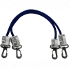 Thera-Band Exercise Station Accessory, 12" Blue Tubing with Connectors, 1 Pair