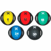 CanDo® Dual-Handle Medicine Ball, 9" Dia (23 cm), 5 Color Set