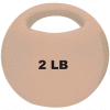 CanDo® One-Handle Medicine Ball, 2 lb., 9" Diameter, Tan