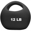CanDo® One-Handle Medicine Ball, 12 lb., 9" Diameter, Black