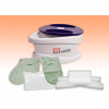 WaxWel® Paraffin Bath with 6 lb. Peach Paraffin, 100 Liners, 1 Mitt and 1 Bootie