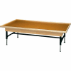 Electric Hi-Low Raised Rim Platform Table, 84"L x 48"W x 19" - 27"H