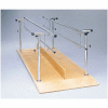 Wood Platform Mounted Parallel Bars, Height and Width Adjustable, 10' L